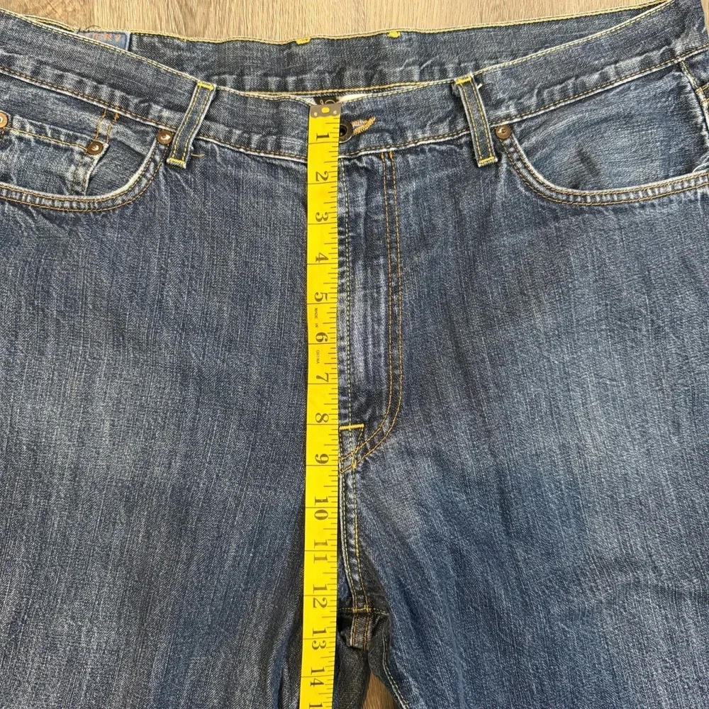 Vintage Y2K Lucky Brand Dungarees Jeans Baggy 38x31 Made In USA Gene Montesano
